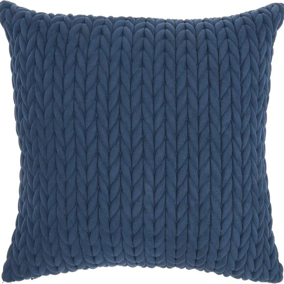 Nourison Home Life Styles Throw Pillow 18"x18", Blue - Picture 2 of 5